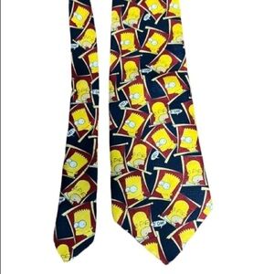 Simpsons vintage tie featuring Homer and Bart Simpson